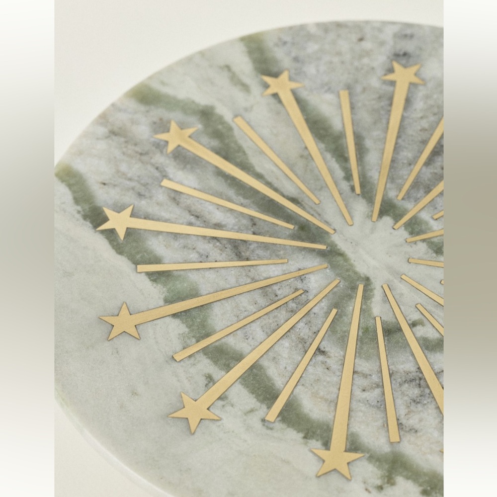 New York City Ballet Nutcracker x‎ Anthropologie Marble and Silver Cake Stand